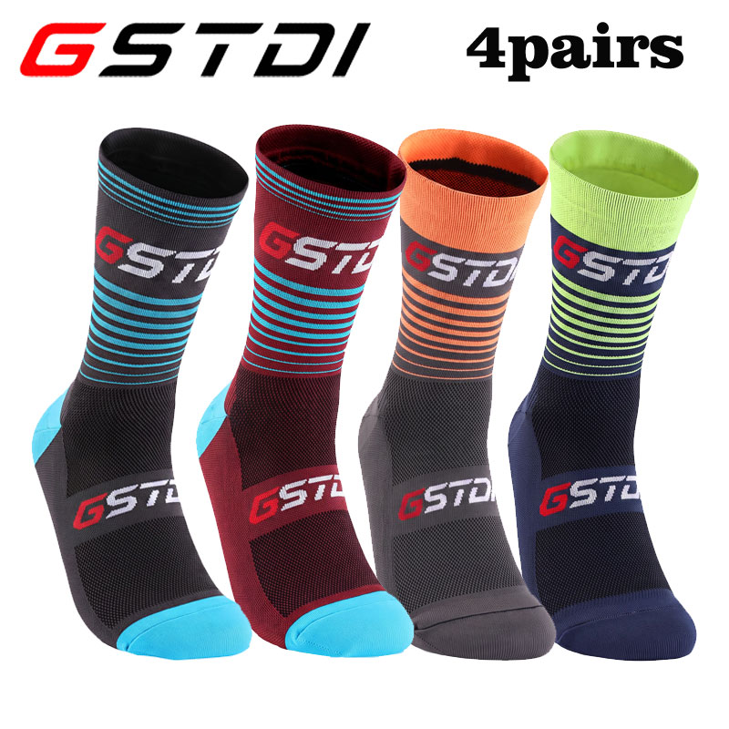 Mountain Biking Socks - GSTDI 4pairs Cycling Socks for Men