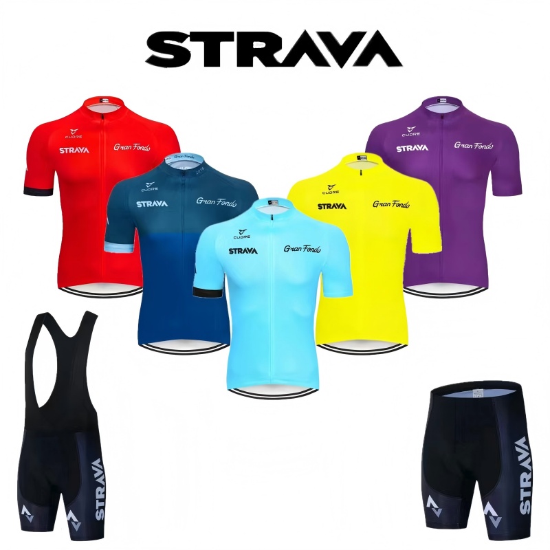 Mountain Biking Pants For Men - Strava Bike Jersey Set Summer Cycling