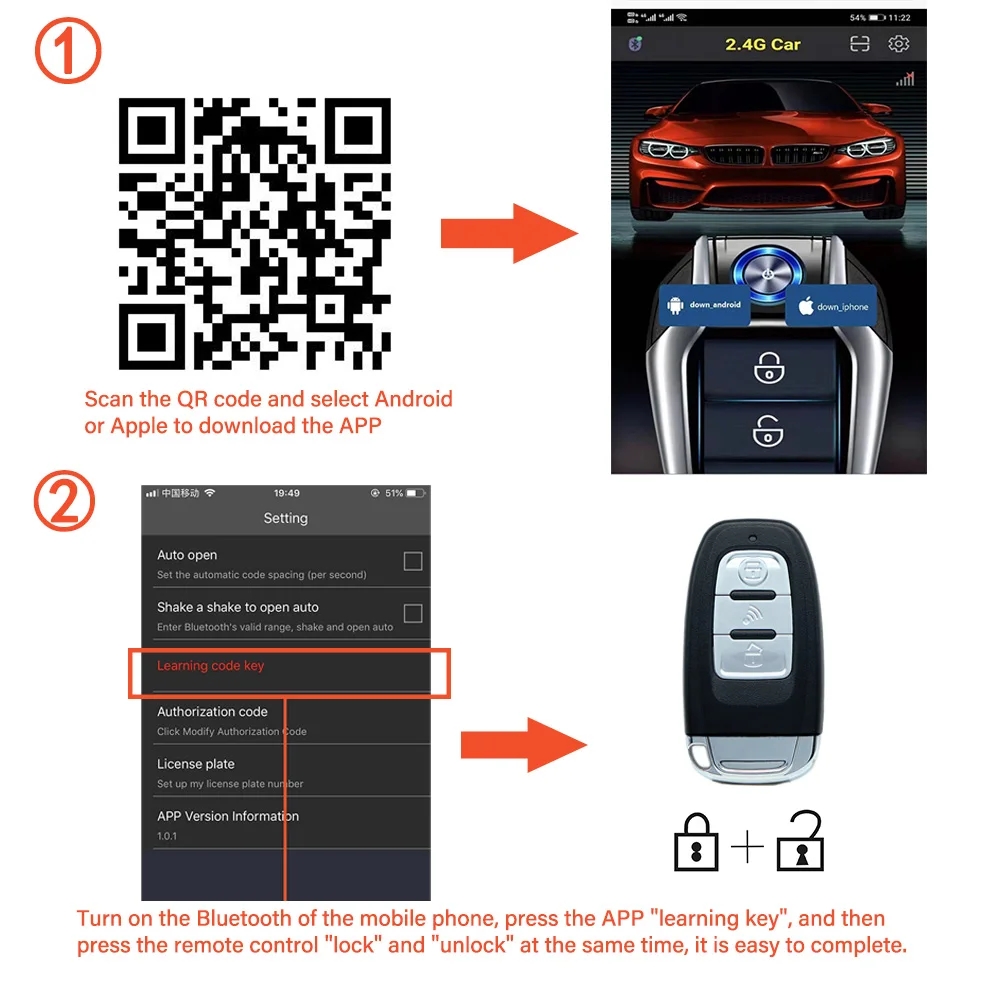 Universal Car Alarm Auto Start - Dropper Post Remote recension och pris