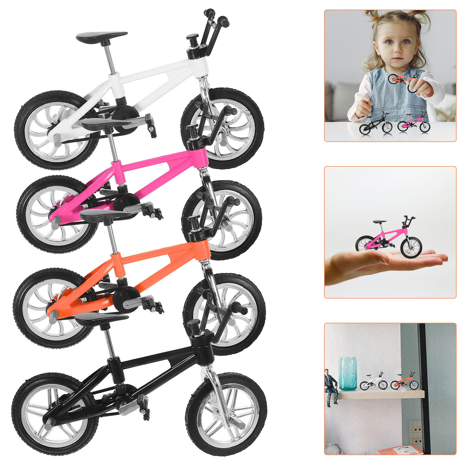 4Pcs Miniature Finger Mountain - Mountain Biking Game recension och pris