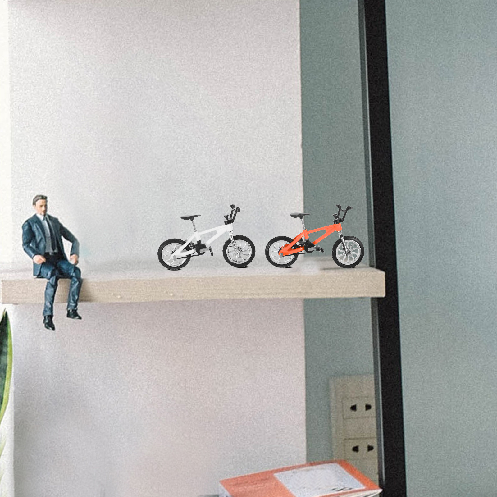 4Pcs Miniature Finger Mountain - Mountain Biking Game recension och pris
