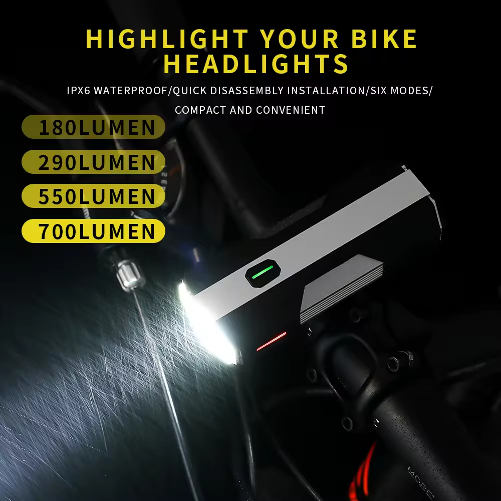 700 Lumens Aluminum Alloy Bicy - Mountain Biking Lights recension och pris
