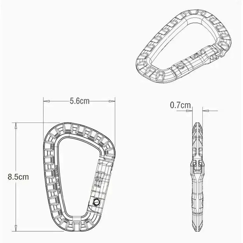 2/5/16Pcs Tactical Carabiner S - Chain Quick Link recension och pris