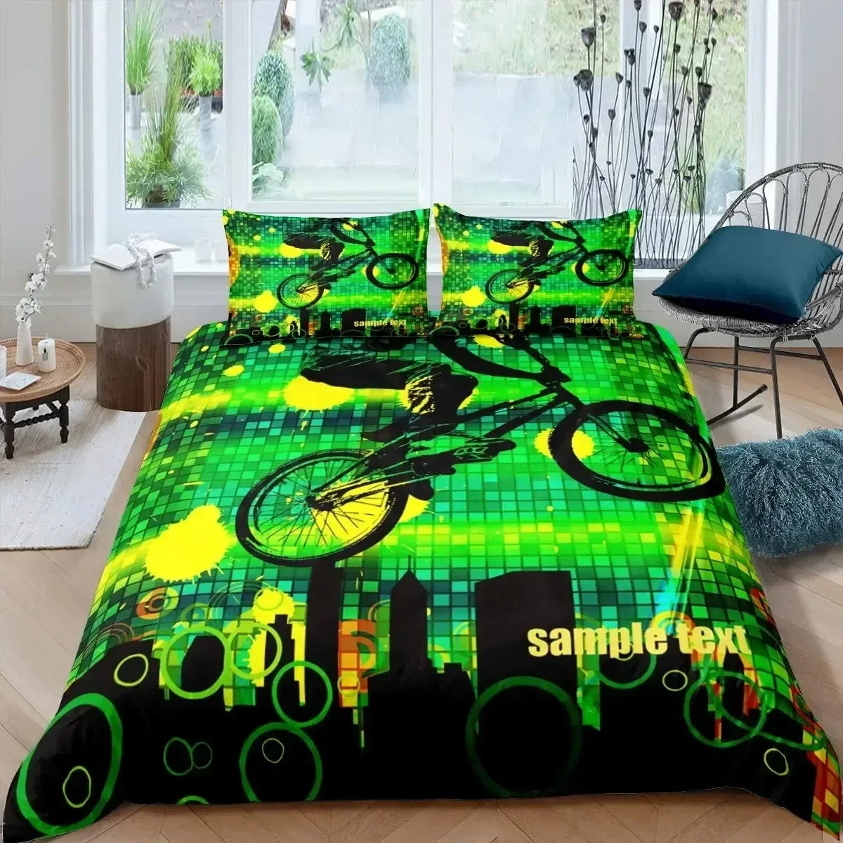 Bicycle Duvet Cover Set Microf - Mountain Biking Game recension och pris