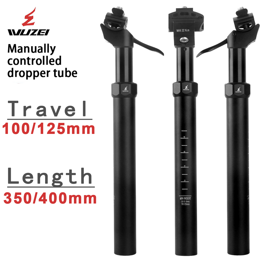 WUZEI MTB Manual Control Dropp - Dropper Post Remote recension och pris